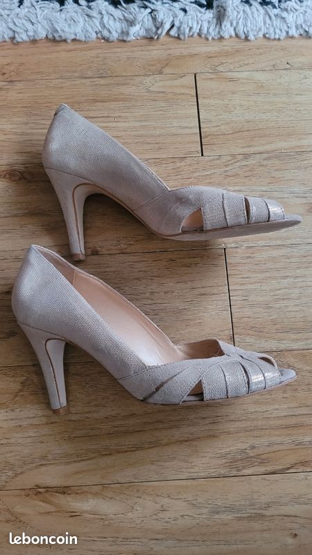 Escarpins femme Jonak en daim irisé Chaussures