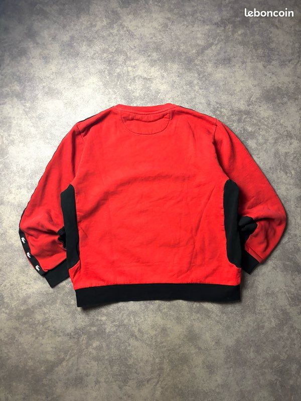 Pull Lacoste sport rouge logo Lacoste manches - L (image 2)