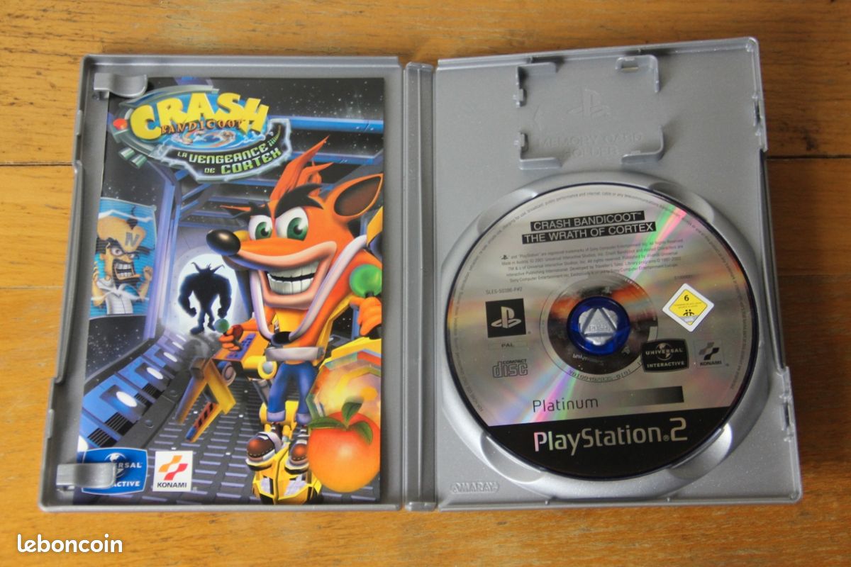 Notice/manuel Du Jeu Crash Bandicoot : La Vengeance De Cortex - PlayStation 2 - Version Française - Bon état