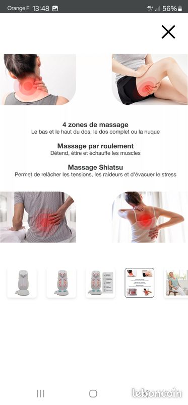 Siège massant eden (image 4)
