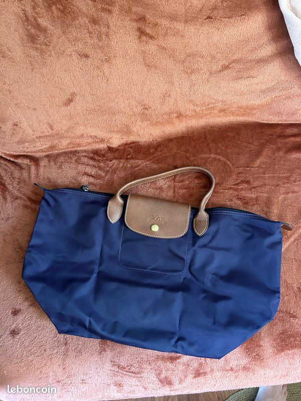 Sac à main pliable M Longchamp violet (image 7)