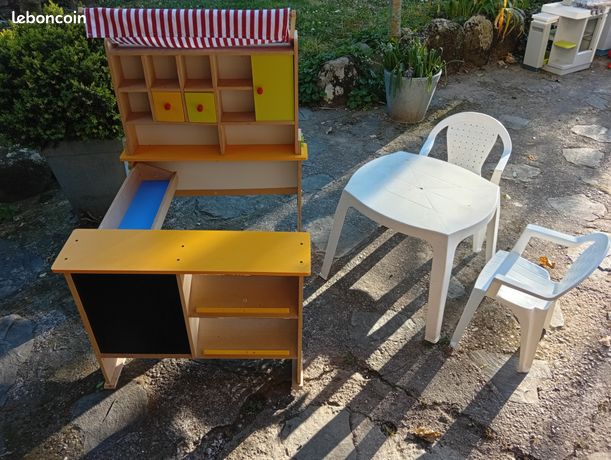 Jouet Ancien épicerie En Bois – Dînette Vintage Pour Enfants