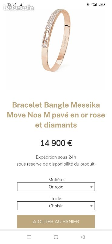 Bracelet en or avec diamants (image 4)