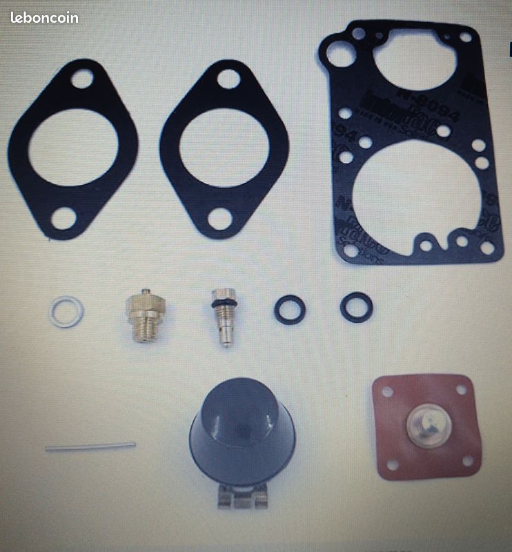 Kit reparation carburateur Solex 34 Pics 4-5-6-10 Canard Citroen 2CV4 2CV6  Dyane 4 435ccm