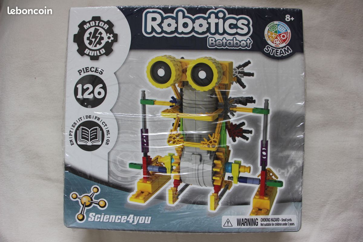 Kit Robot Betabot Science4you - Construction Robot Marcheur | 126 Pièces | Enfants 8+ | STEM Educatif