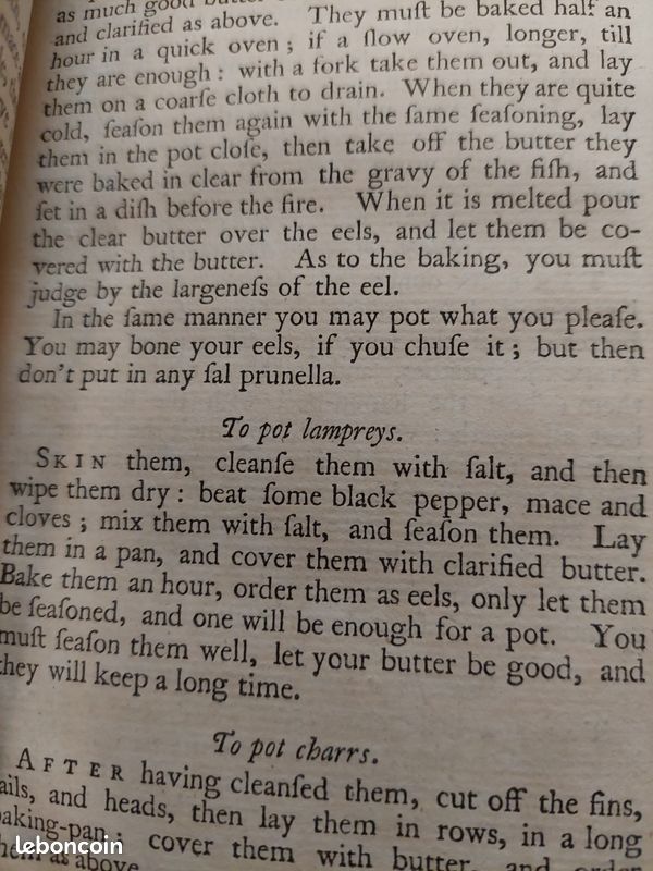 London and Country Cook 1749 (ancien livre de cuisine) (image 7)