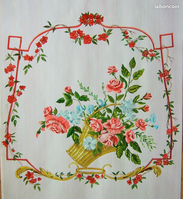 (BA) Tableau, Panneau décoratif, trompe l'oeil, papier peint (image 11)