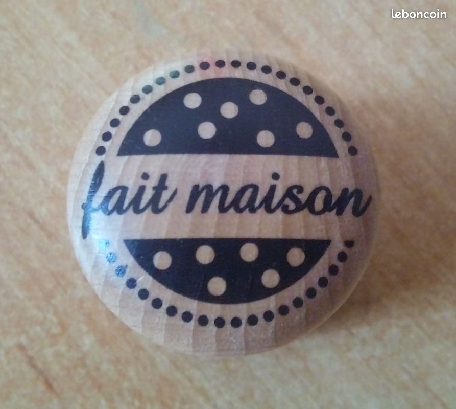 Tampon Trodat Vintage 'Fait Maison' - 6 Formules, Encreur 3 Couleurs, étiquettes Adhésives - Kit Créatif Scrapbooking