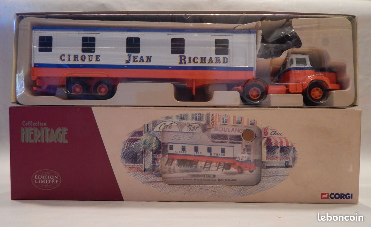 BERLIET TLM Jean Richard 1/50 - Corgi - Collection Cirque - Boîte Fermée