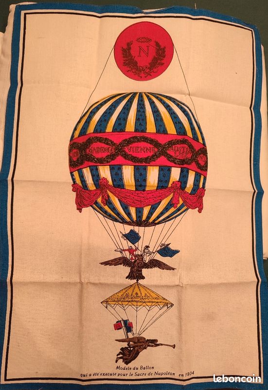 Serviette Ballon Sacre Napoléon (image 1)