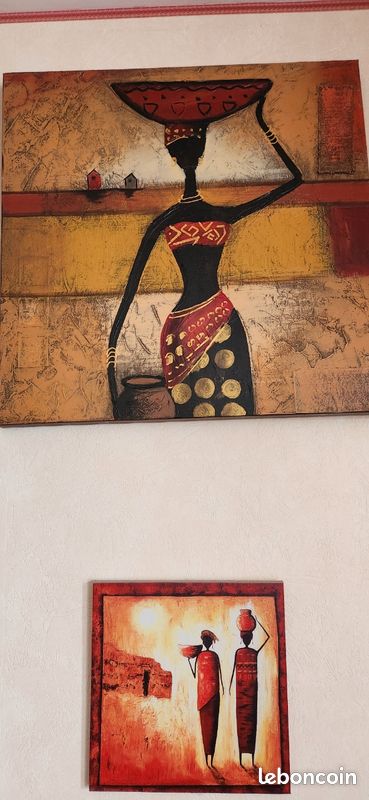 Lot de 4 tableau afrique (image 1)