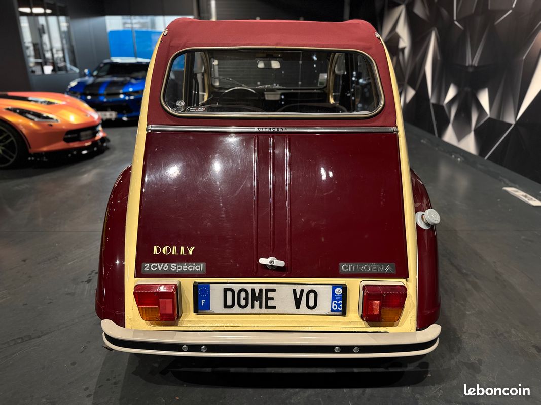 Citroën 2CV6 Special Look Dolly 602 29 CH BVM4 1984 Capote Tissu Peinture Bicolore 2Cv 2 CV a restaurer (image 4)
