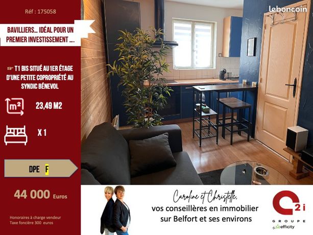 Appartement 2 pièces 23 m²
