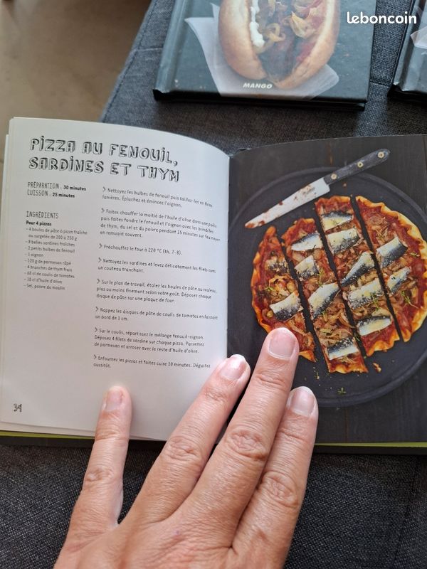 5 livres de Recettes hot dog bagels bergers paninis pizzas (image 3)