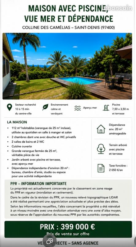 Maison 4 pièces 130 m² · à Saint-Denis · 130 m² · 395 000 €
