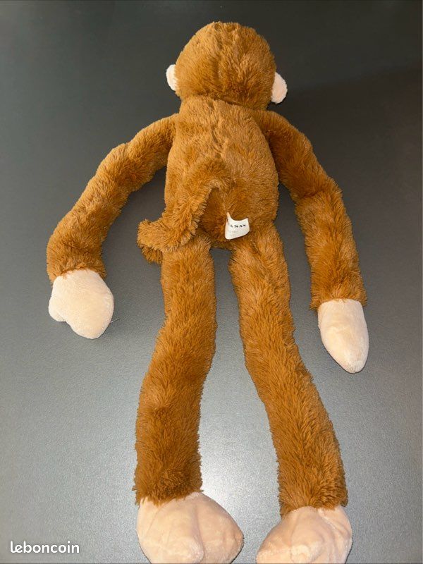 PELUCHE DOUDOU SINGE MAX SAX MARRON BEIGE 62 cm Jeux Jouets