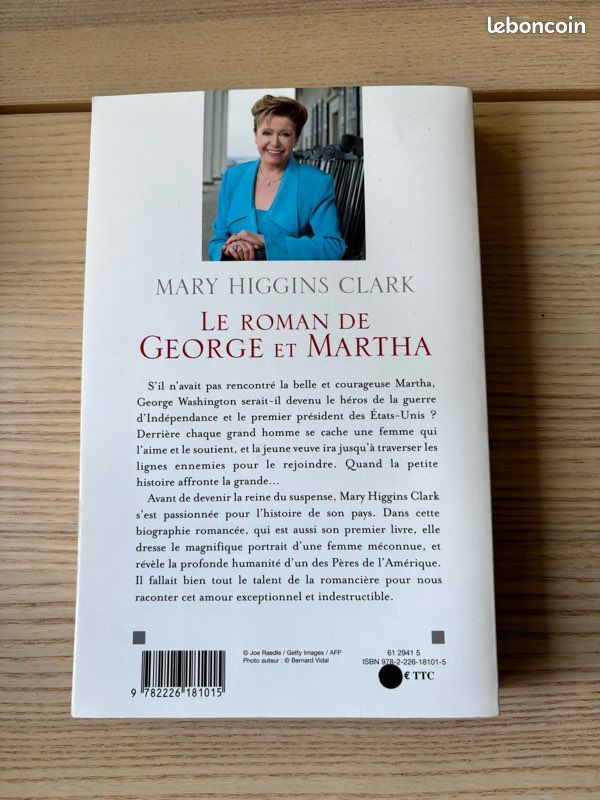 Livre « Le roman de George et Martha » Mary Higgins Clark (image 3)