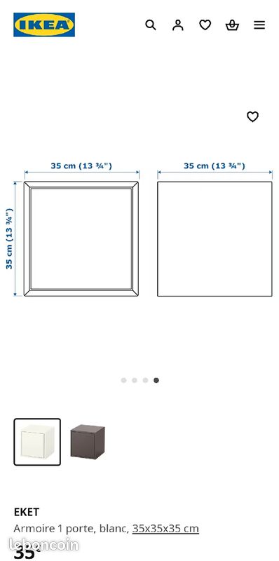 Cube IKEA ETEK avec porte (image 3)