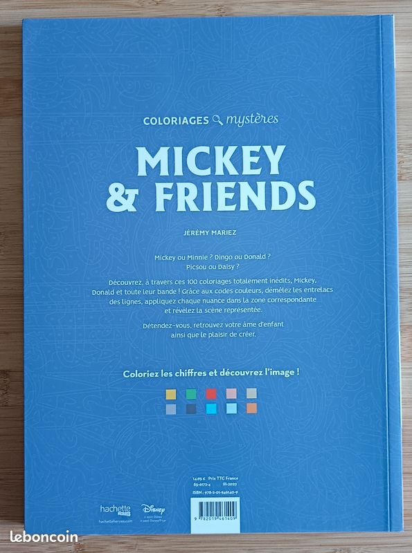 Livre coloriages mystères « Mickey & friends » de Disney - Art thérapie (image 2)