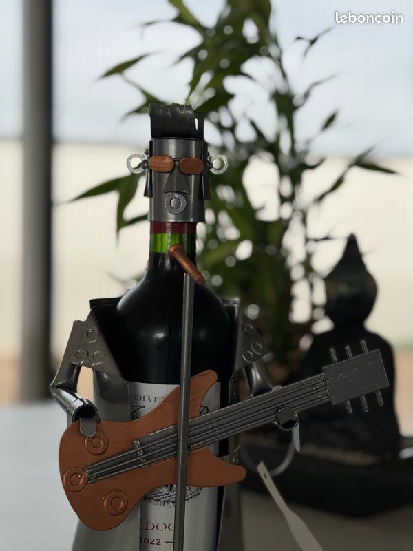 BRUBAKER - Porte-Bouteille de vin - Violoniste - Sculpture en