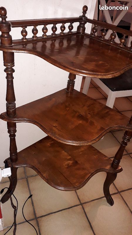 étagère d angle, 3 plateaux (image 1)
