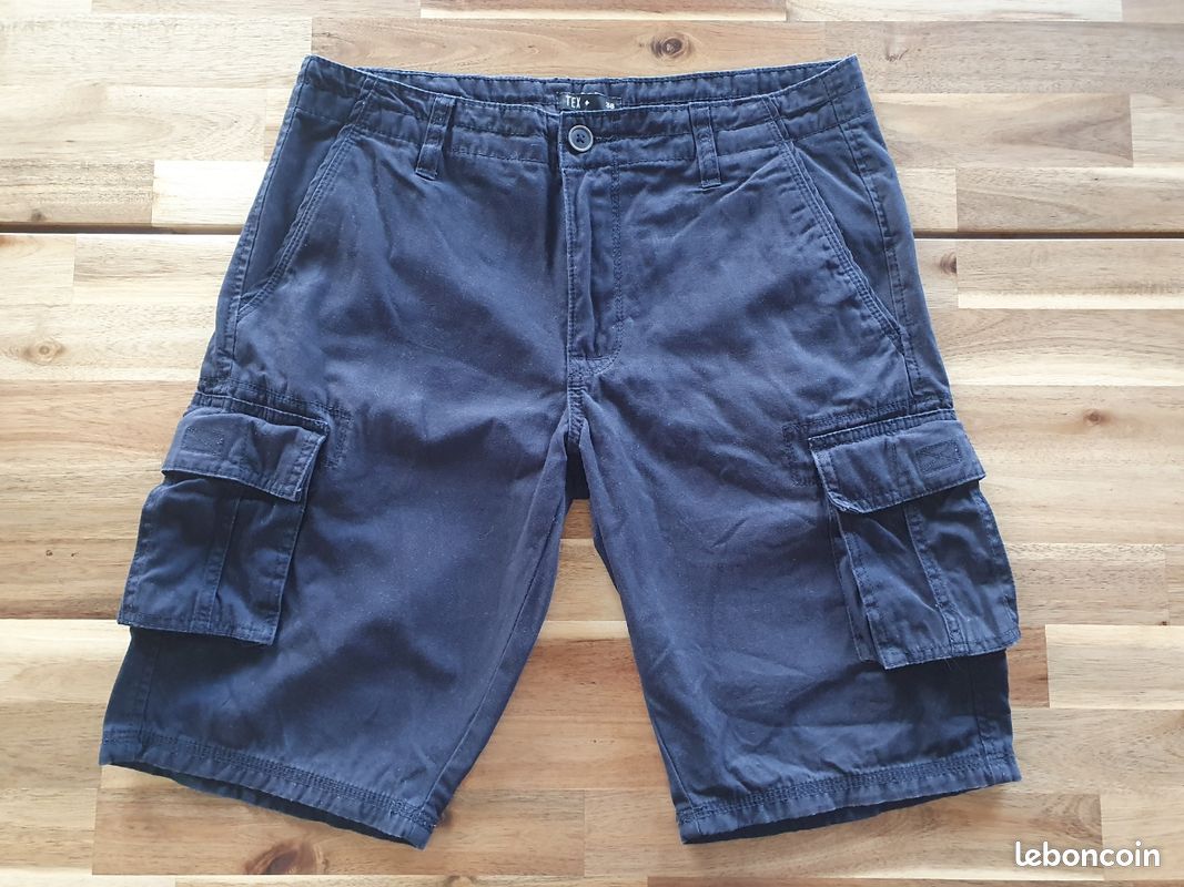 Short cargo - Premier - Homme - 2 poches latérales - 2 poches cargo