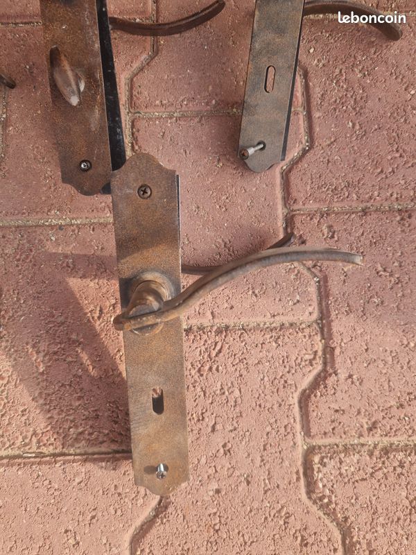 Lot de poignée de porte façon fer forgé comme neuve (image 4)