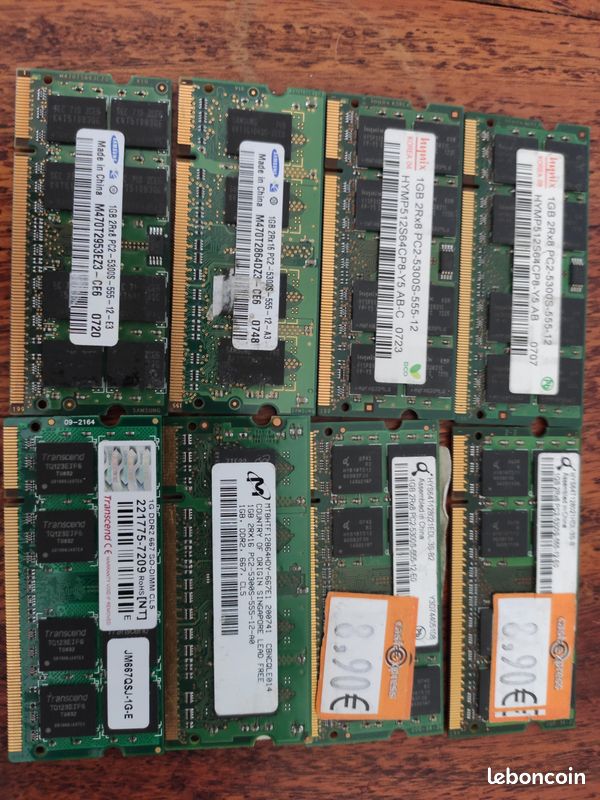 DDR2 Mémoire RAM 1Go pour PC Portable (image 2)