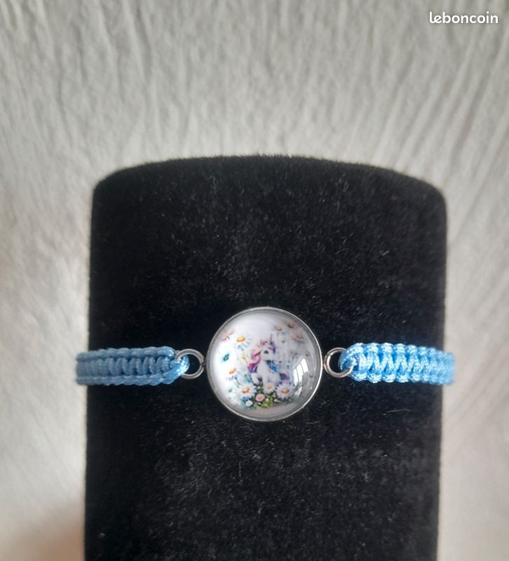 Bracelet macramé enfant "Licorne" n°10 (image 2)