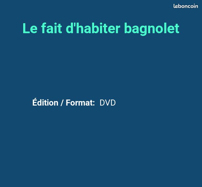 Le fait d'habiter bagnolet (image 2)