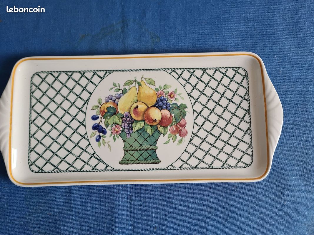 Superbe plat a cake villeroy et boch modele basket (image 2)