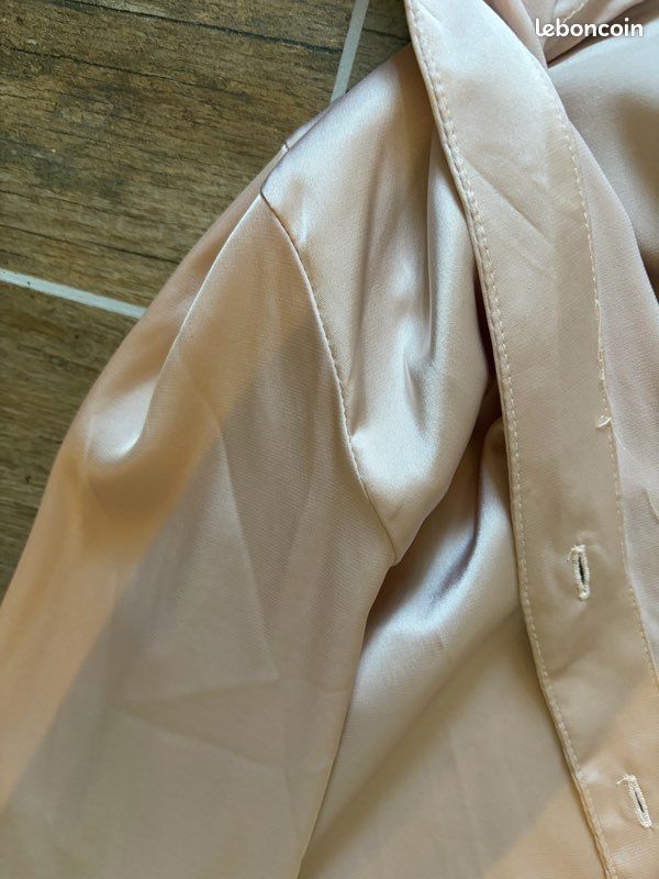 Chemisier rose satin h et m s (image 3)
