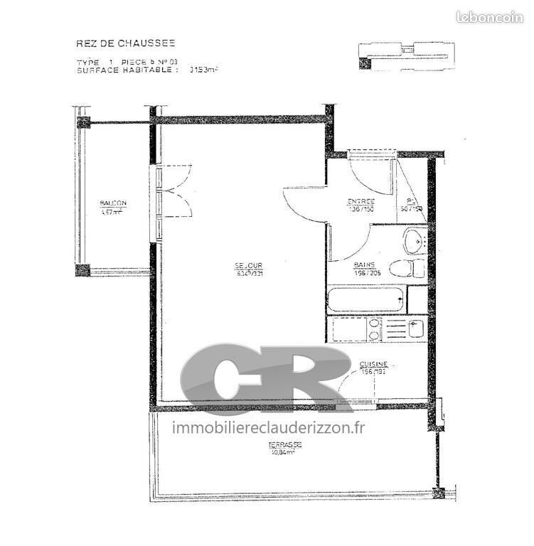 Appartement a louer vandoeuvre-les-nancy - 1 pièce(s) - 32 m2 - Surfyn