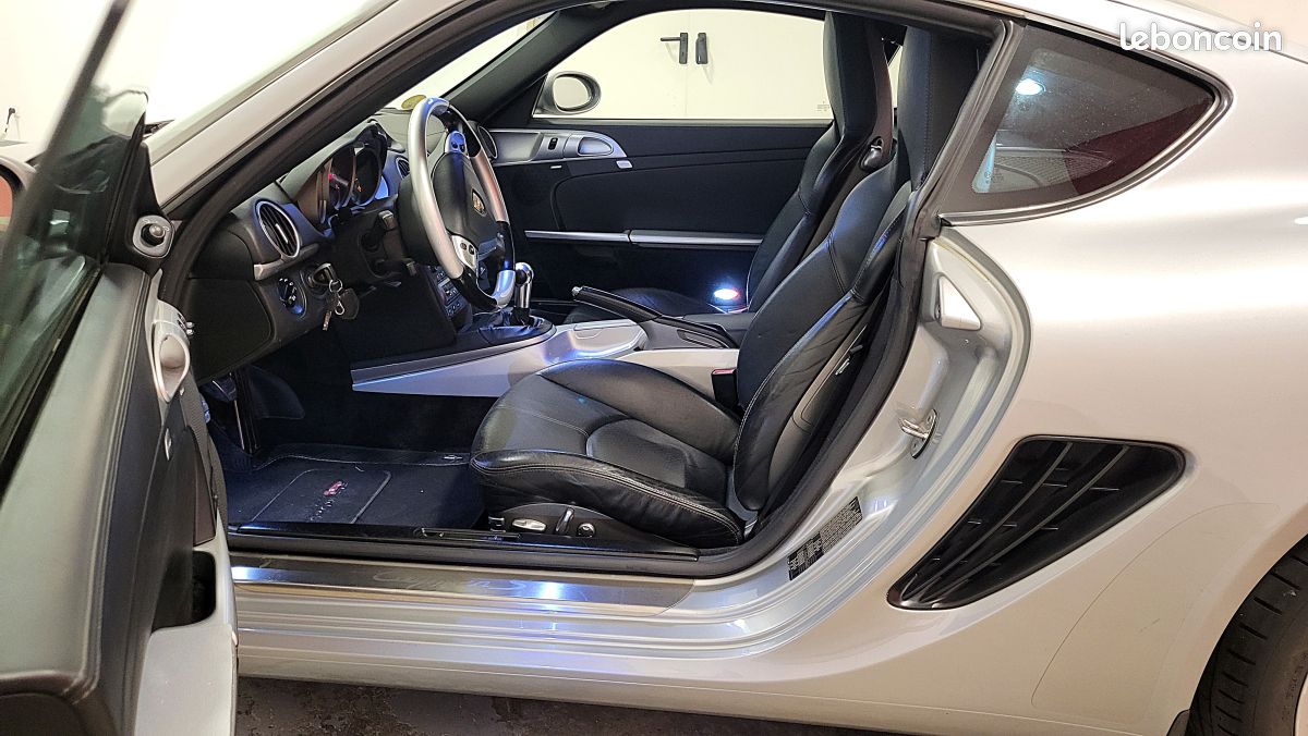 PORSCHE Cayman CAYMAN S 3.4 295CV BV6 PACK CHRONO CUIR COMPLET VOLANT MULTIFONCTION (image 15)