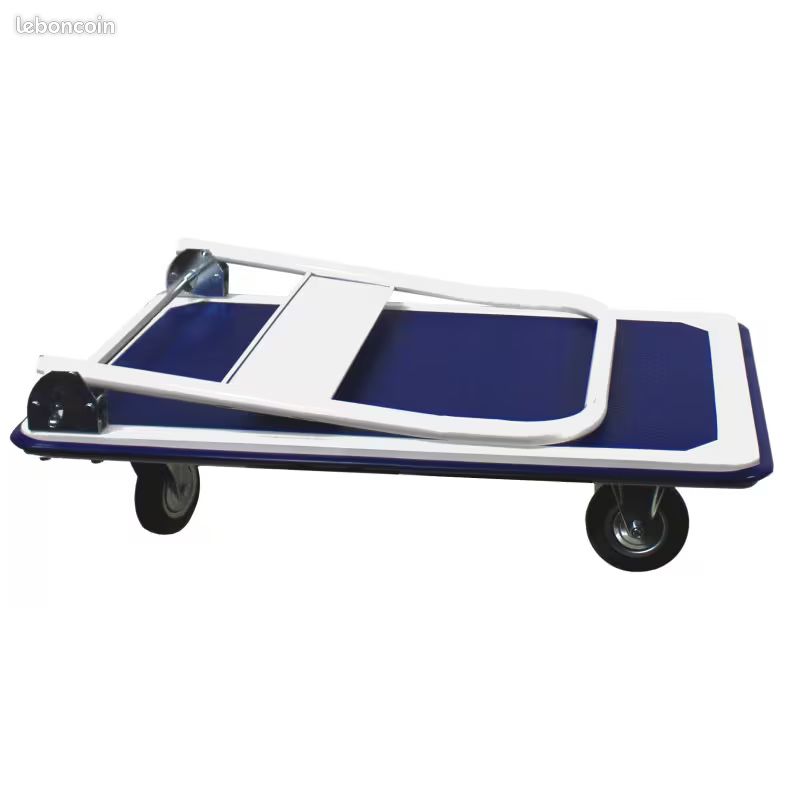 Chariot de transport pliable 150 kg Aluminium Argenté7771365293446