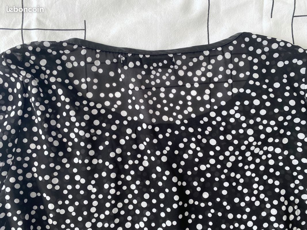 Top/Blouse Femme Paul And Joe – Taille 38 – Noir 100% Coton – Occasion Très Bon état