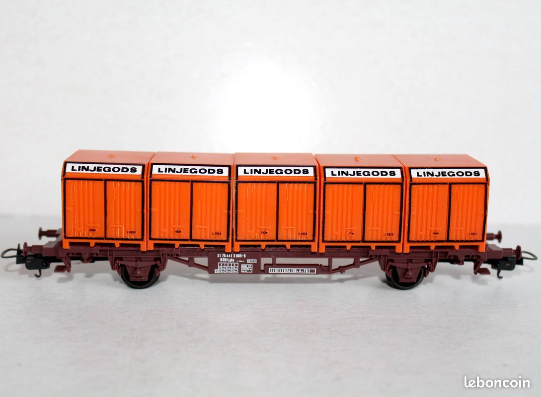 Lot De 5 Wagons Marchandises LIMA HO - Époque 3 - Boîtes D'origine - Vintage Italie