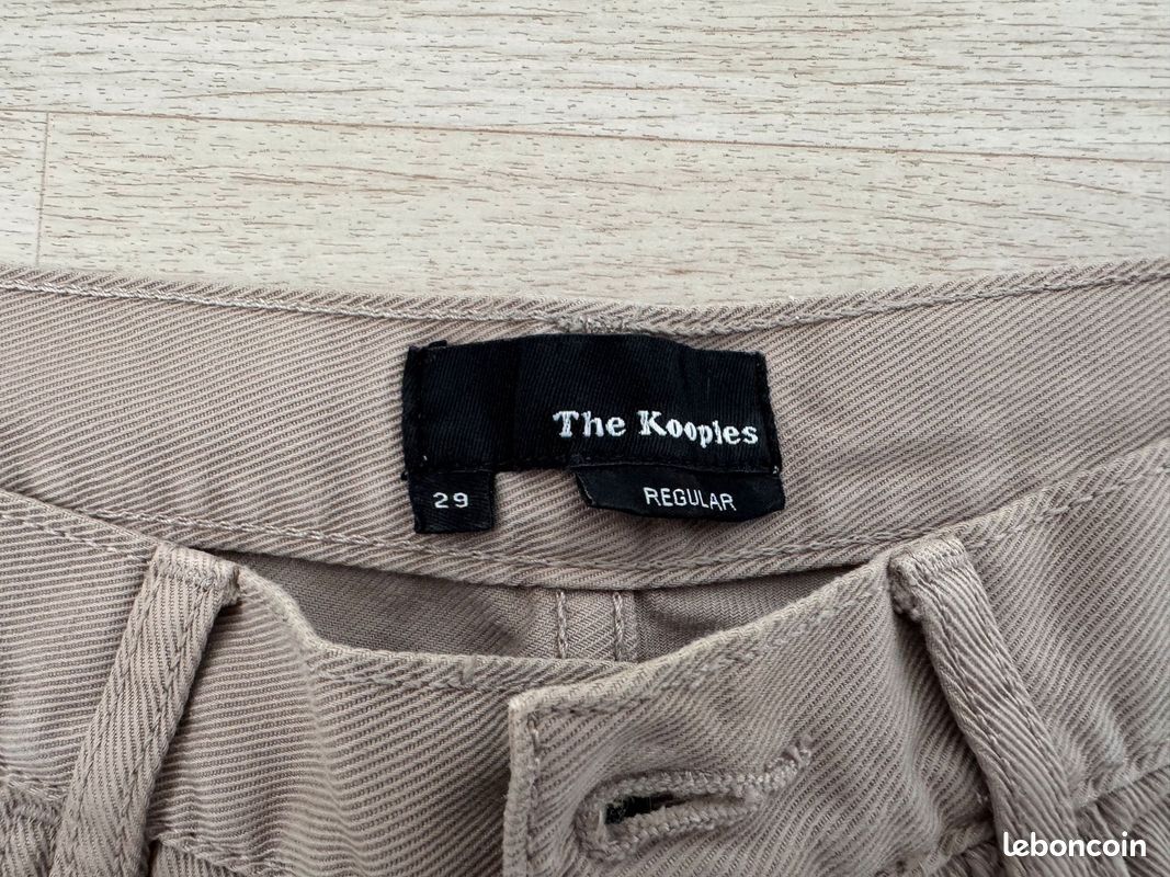 Pantalon beige regular THE KOOPLES T29 (image 2)