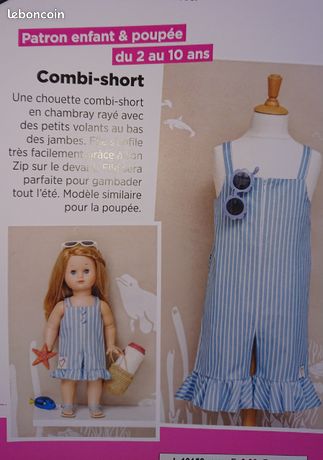 Patron couture enfant et poupée Loisirs créatifs