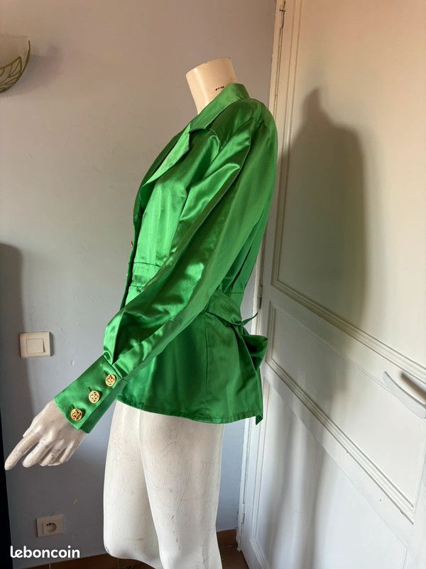 Veste en coton et soie Inès De La Fressange Petit 46 voir mesures (image 3)