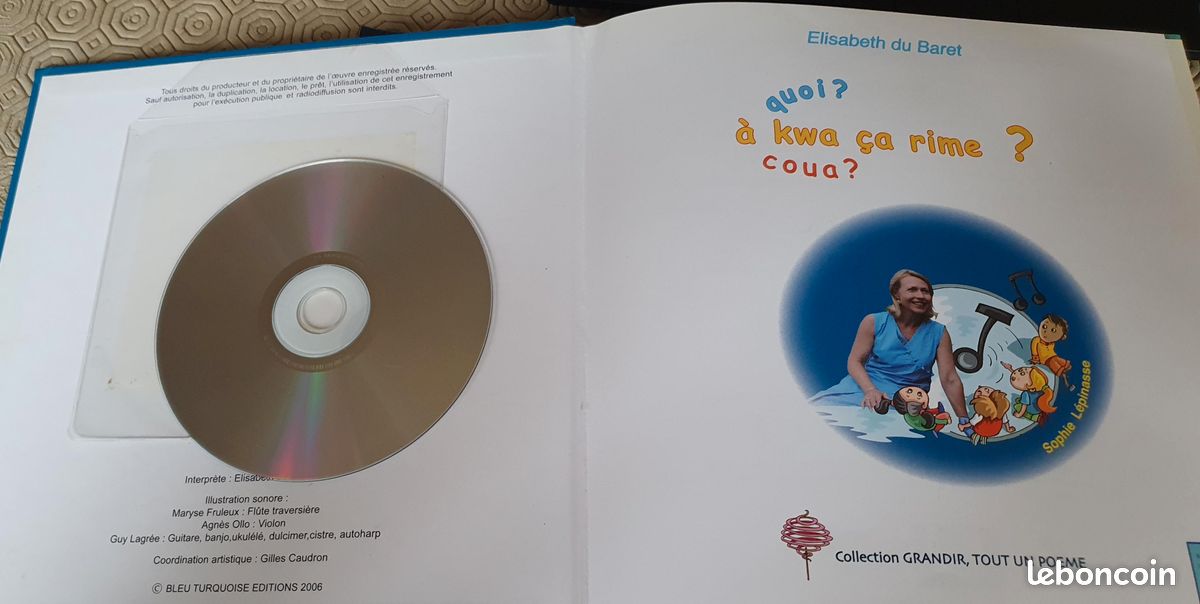 A Kwa (Quoi ?) Ca Rime ? Livre-CD de Poemes et Chansons (image 2)