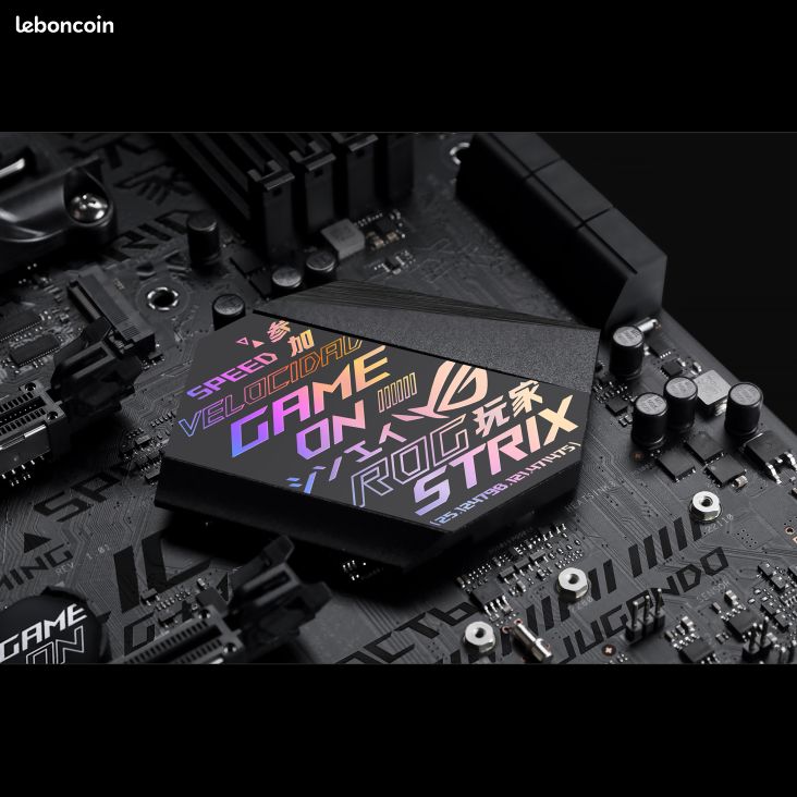 ROG STRIX B450-F GAMING – Carte mère gaming AMD AM4 B450 au format ATX avec DDR4 3 200 MHz, SATA 6 Gb/s, HDMI 2.0, Dual NVMe M.2, USB 3.1 Gen 2 et éclairage LED Aura Sync RGB (image 9)