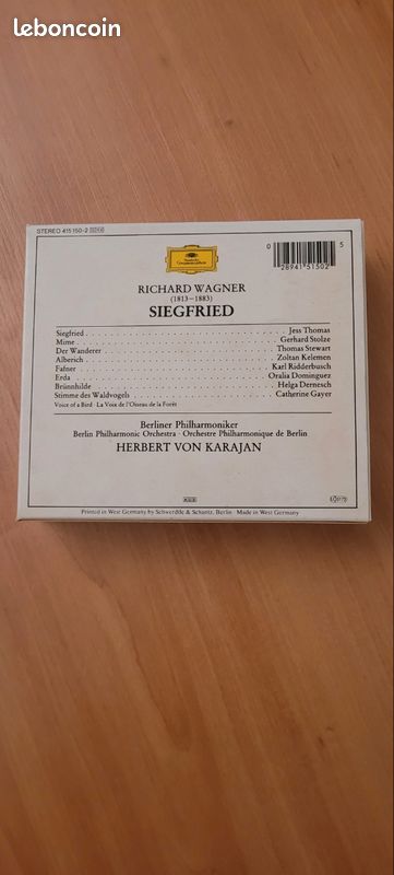 Richard Wagner coffret cd Siegfried (image 2)