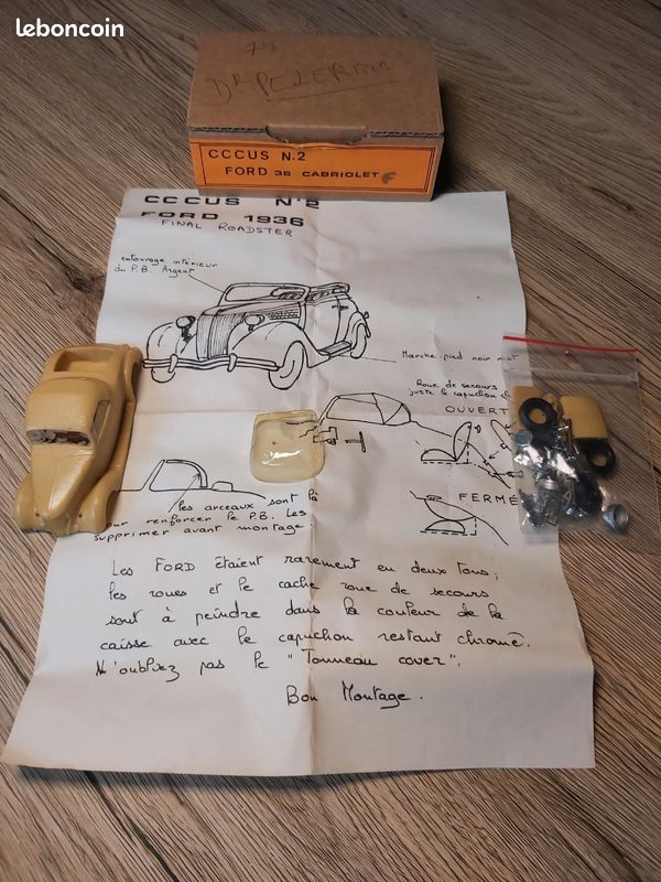 ZC622 CCCUS 2 Voiture 1/43 Kit Resine Ford 1936 Final