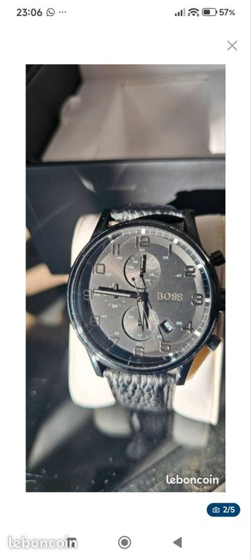 Montre Hugo Boss chronographe étanche 50 m – excellent état (image 2)