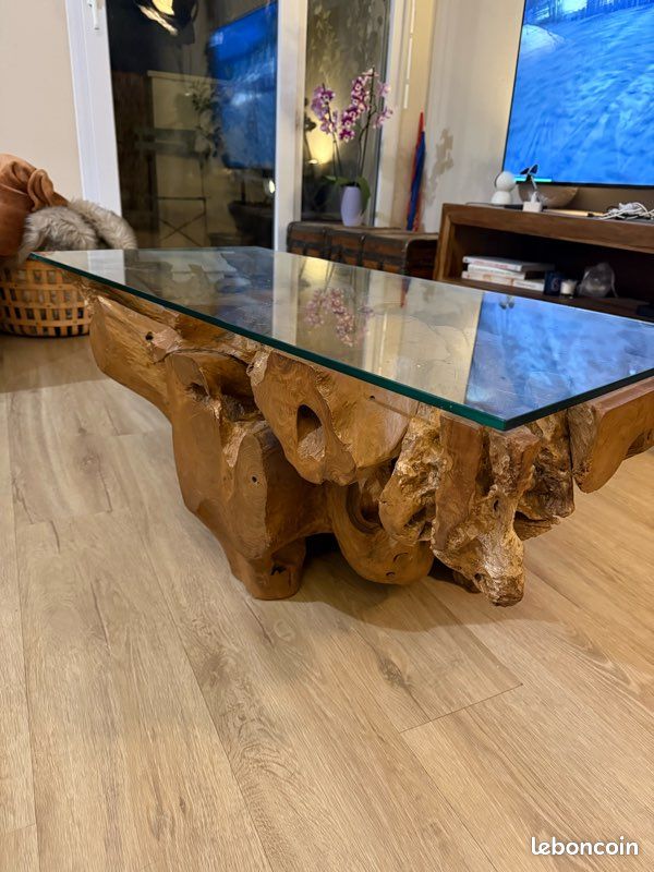 Table basse en bois (image 1)