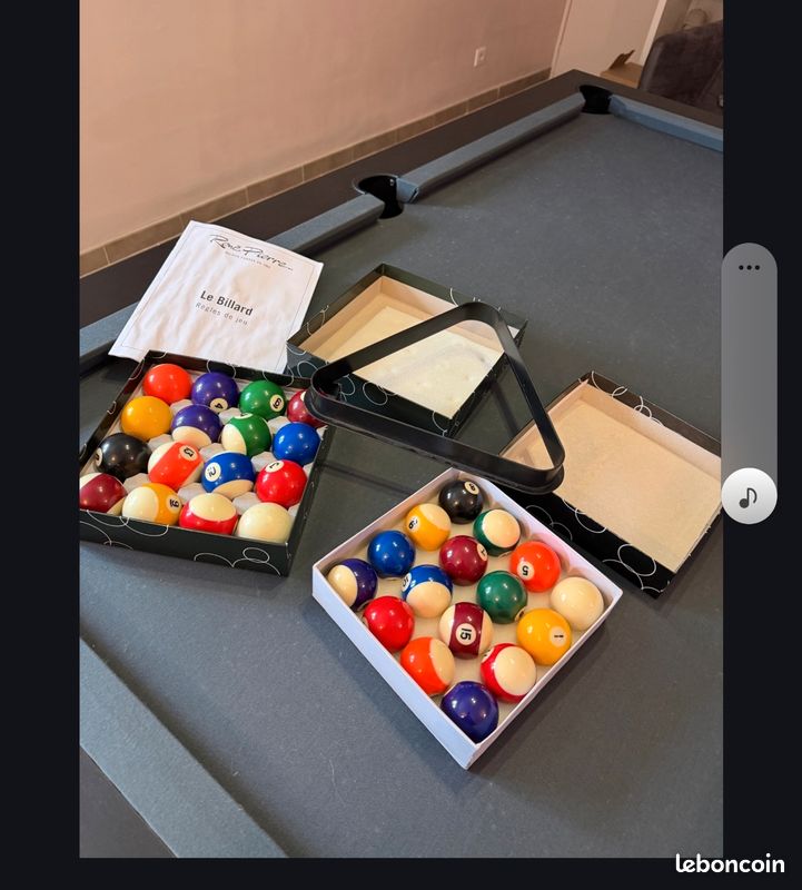 Billard Américain STEEL Chêne Sablé pieds gris René Pierre | Suprême