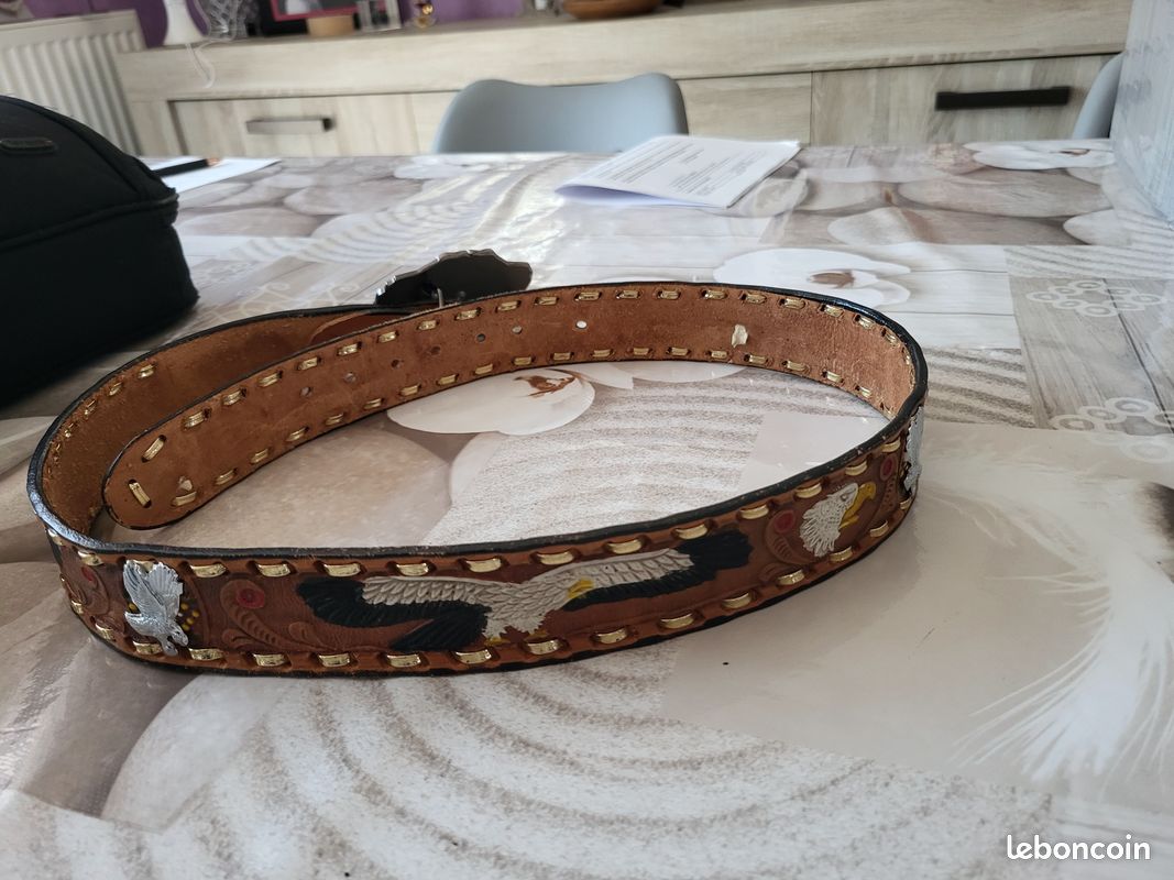 Boucle De Ceinture Aigle Deux Tons – Style Western/cowboy – Métal – Occasion