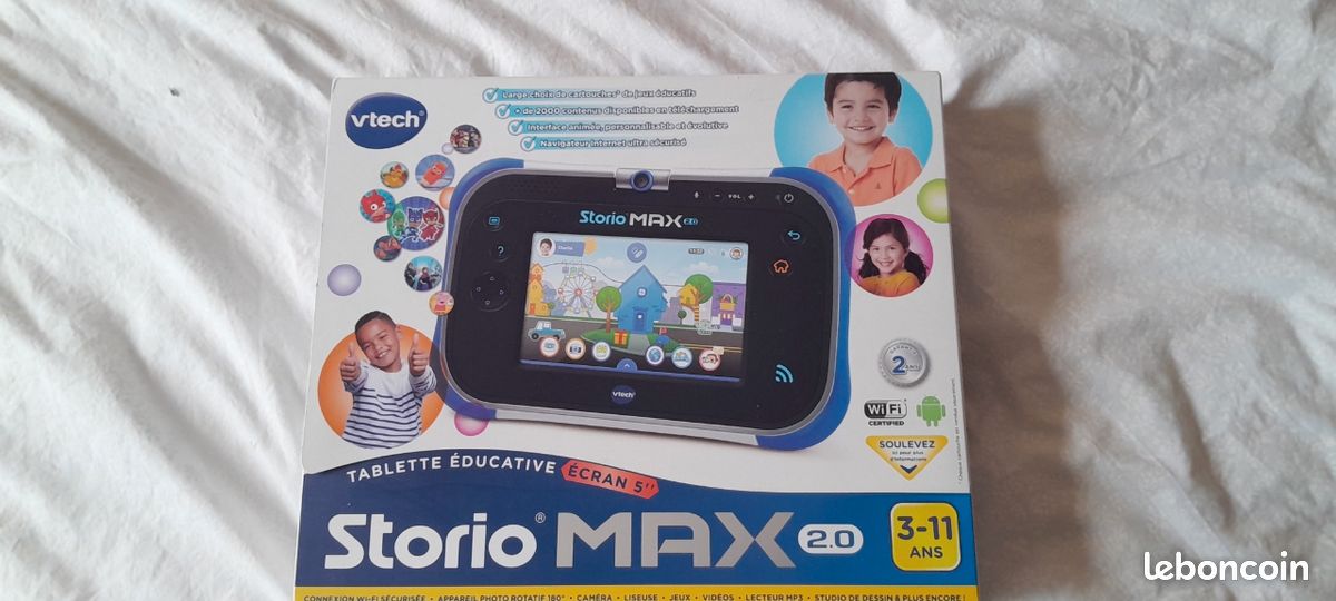 VTech tablette max storio 2.0 bleu tout neuf jamais ouvert (image 1)