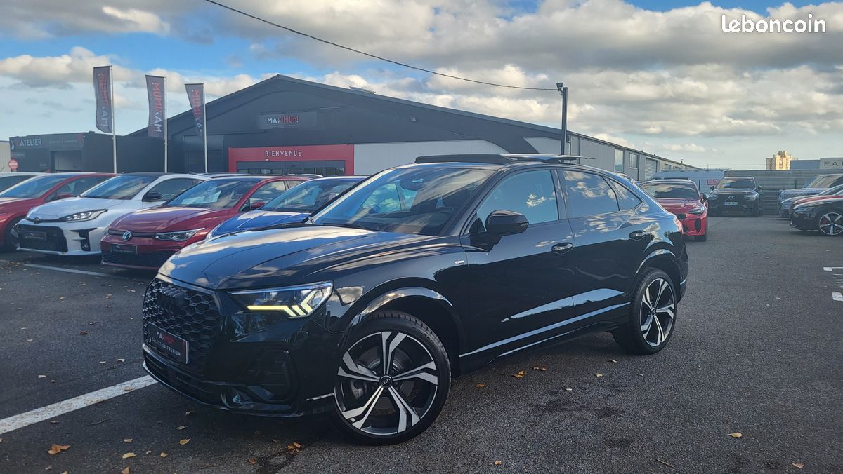 Audi q3 sportback 45 tfsi 230 sline quattro stronic 7 / immat fr - malus paye / to camera ja20 (image 1)